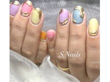 S. Nails【フィルイン/長さだし/マグネット/ニュアンス/フット/ハンドケア】/カラー系ニュアンス