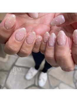 ビューティームーン(beauty moon)/チークネイル×パール*