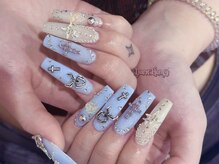 ダークハニー 原宿店(Dark Honey)/夏っぽメタルパーツゴテネイル