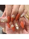秋ニュアンスネイル