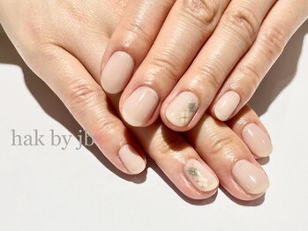 ハク ネイル バイジェービー 稲毛(hak nail byjb)/人気の1本アート