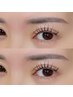 美眉スタイリング＋束感まつげパーマ(コーティング仕上げ♪)　¥11000