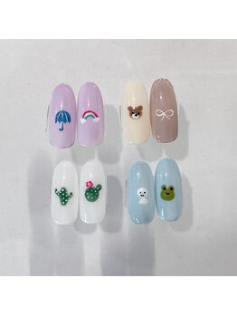 ネイルアンドビューティー アトリエスタイル(Nails&Beauty Atelier STYLE)/人気♪季節アート2本¥6500