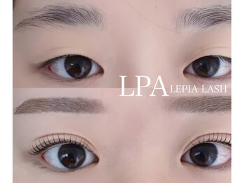 レピア 札幌店の写真/[韓国式眉毛パーマ&WAX+韓国式まつげパーマ]韓国式最先端技術を現地習得!!黄金比による左右対称ふんわり眉