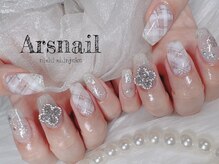 アルスネイル(Ars nail)/キラキラアーガイルネイル