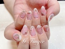 ジーフィンガー 大井町店(G Finger)/ハート＆チークネイル