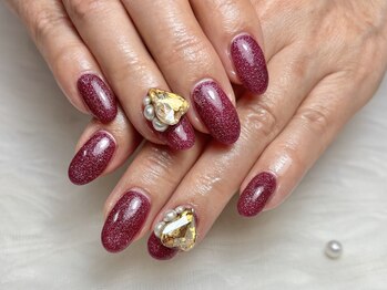 トラストネイル 佐野店(TRUST Nail)/キラキラビジューネイル