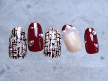 ネイルサロンアンドスクール ミュー(Nail Salon & school mieux)/ツイードネイル