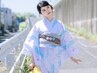 当店人気No.1★【浅草浴衣着付け&ヘアセット 小物付】手ぶらでフルセット♪