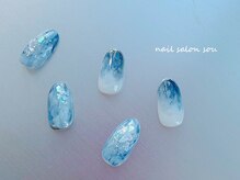 ソウ 難波店 nail salon Sou/ブルーニュアンスnail