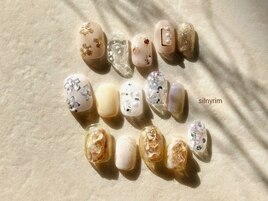 アシンメトリーニュアンスネイル