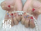 カラフルストーンネイル