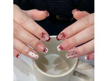 ピンキーネイル(Pinky Nail)/クリスマスネイル