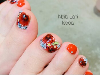 ネイルズ ラニ ル トロワ店(Nails Lani)の写真/《オフ込★お得なクーポン多数ご用意》デザインサンプルも豊富に取り揃えあり◎足元からオシャレ可愛く♪
