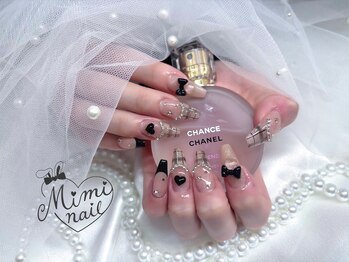 ミミネイル(Mimi nail)/チェック×フレンチ