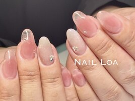 クリアスカ×チークネイル