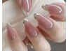 ☆ご新規様限定＜HAND＞オフ無料☆ガラスフレンチネイル¥8000→¥6200