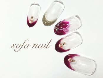 ソファ ネイルアイ 仙台(Sofa)/ボルドーフレンチ