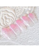 たゆ ネイル(たゆnail)/ピンクグラデ☆ブライダルネイル