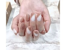 ネイルサロン フィオーレの雰囲気(斜めフレンチネイル)