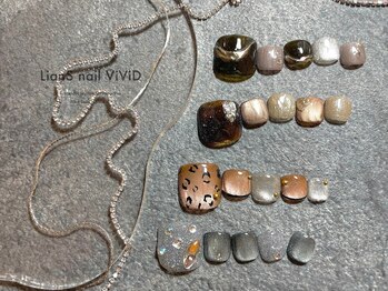 リアンスネイル ヴィヴィッド 岡山店(LianS nail ViViD)/フット定額オリジナル