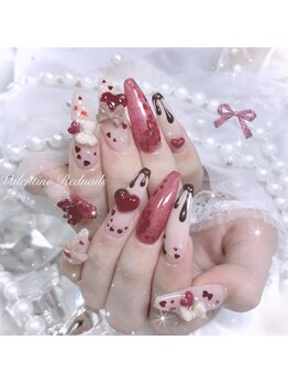 マリンネイル 麻布十番(Marin nail)/ハートネイル/バレンタイン