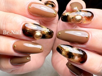 大人べっこうネイル