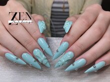 ゼン ネイル デザイン 池袋(ZEN NAIL DESIGN)/長さだしやり放題×つけ放題