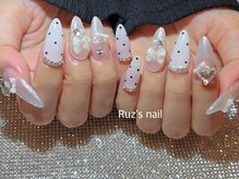 ラズネイル(RUZ'S NAIL)の雰囲気（人気のドットデザイン×リボンでガーリィに！）