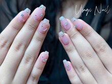 ウサギネイル 新大久保店(usagi nail)/マグネットフレンチ秋可愛い
