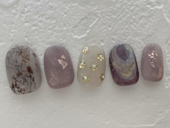 アイ ネイルズ 天神店(I nails)/パープルニュアンス ¥8300