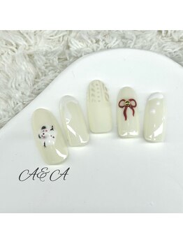 エーアンドエー 蕨店(A&A)/雪解けの熊ネイル