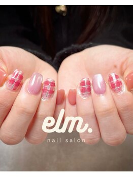 エルム(elm.)/ピンクチェック