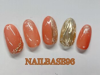 ゴールドミラーネイル