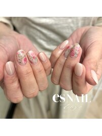 バラ転写シール