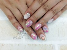 ネイルサロン ビューティーマジック 川口店/ カラフルホログラムネイル