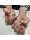 春ニュアンスネイル