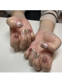 春ニュアンスネイル