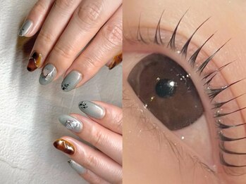 ジル アイラッシュアンドネイル(Jill)の写真/【自爪に優しいパラジェル】大人女性にもおすすめの上質ネイル☆まつげパーマとの同時施術もできます◎