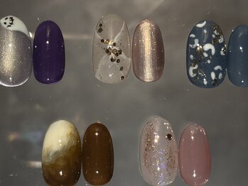 オオワダ 水天宮前(OWADA)の写真/【季節替わりキャンペーン(パラジェル込)￥8900】ショートネイルにも映える上質ニュアンスデザインをご提案*