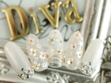 ネイルサロン ディーバ ギンザ(Nail salon Diva GINZA)/ウィンターフラワー￥9500
