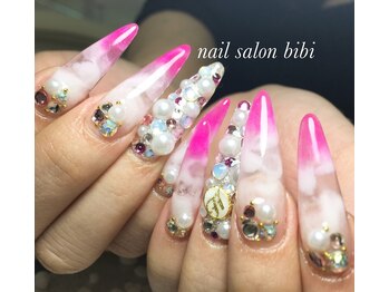 ネイルサロン ビビ(bibi)/ロングスカルプチュアネイル