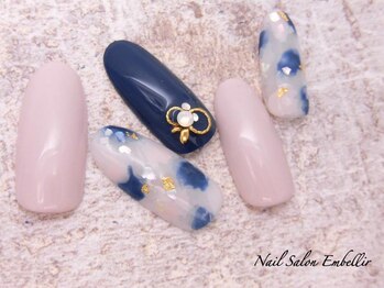 アンベリール 横浜店(Embellir)/(1466)大人塗りかけネイル