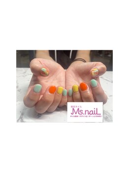 ミスネイル みどり町店(Ms.naiL)/Ms.naiL定番☆シンプルデザイン