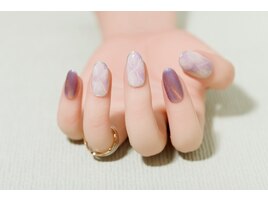 マグネット×大理石ネイル