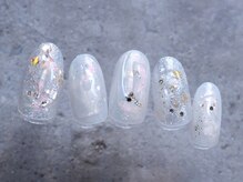 ネイルサロンアンドスクール ミュー(Nail Salon & school mieux)/ホワイトニュアンスネイル