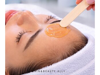 アリー(ALLY)の写真/【話題の艶肌wax×ハーブピーリング】産毛と毛穴汚れを同時にリセット♪施術後のたまご肌に感動!