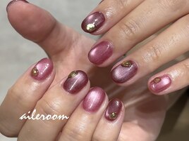 ぶどうみたいなマグネットネイル