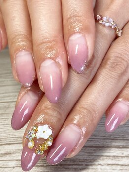 カラーグラデーションフラワー