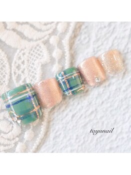 たゆ ネイル(たゆnail)/新作冬の上品フットネイル☆